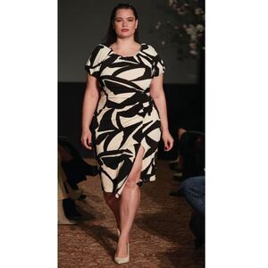 11 Honorine Aaliyah Midi Dress 22/24 Black NEW